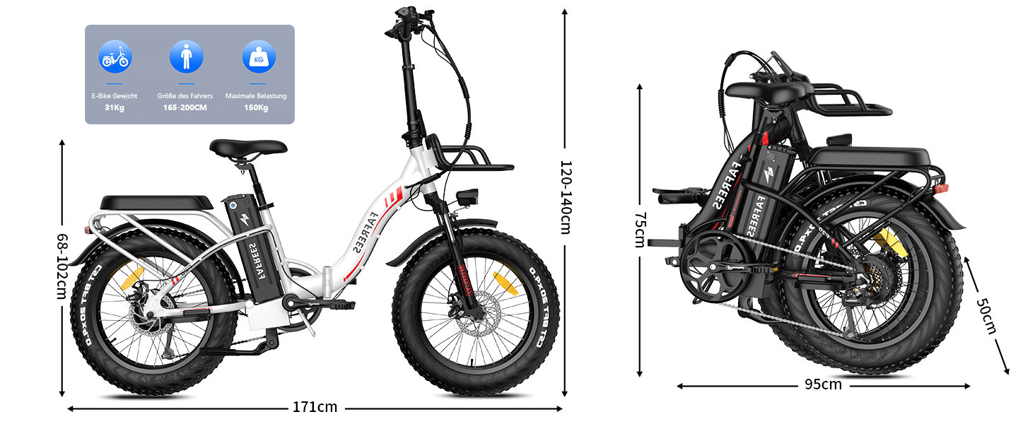 Велосипед Fafrees F20 Max, 48В, шина 4.0, 7 швидкостей