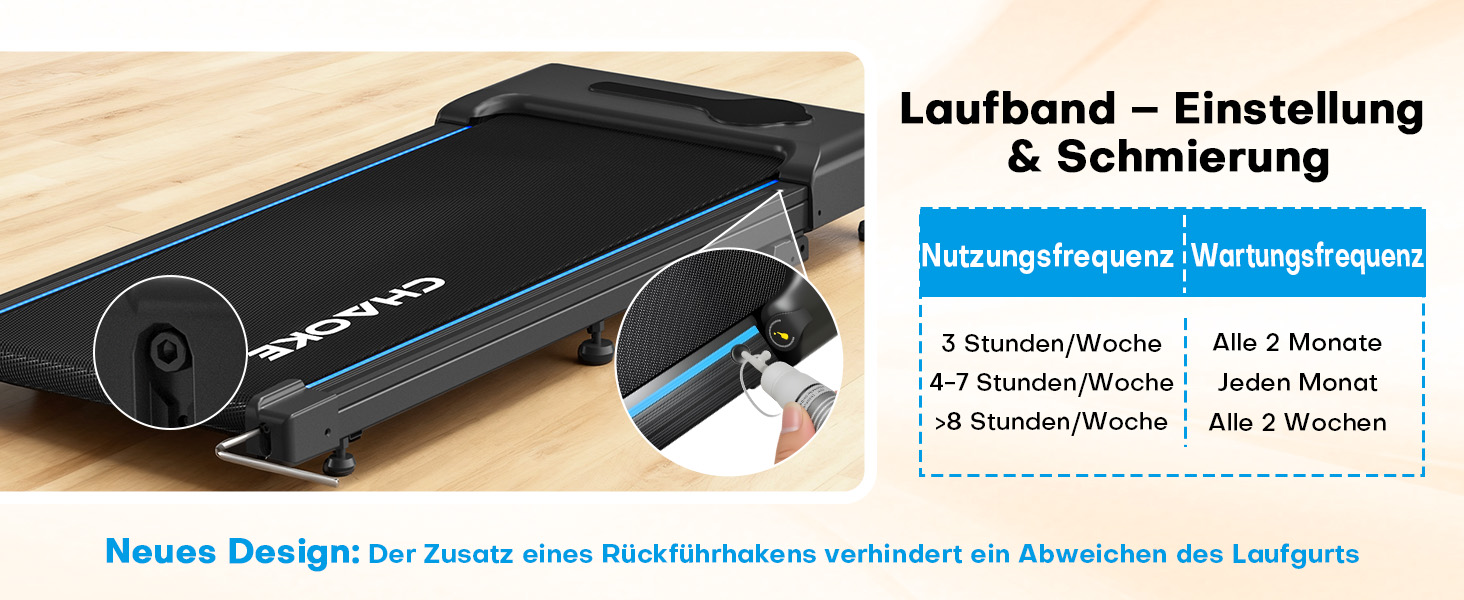 Ходунка CHAOKE з регулюванням нахилу 9%, біговий стіл для дому та офісу, потужний 2.75 PS мотор, до 150 кг, 12 HIIT-програм та пульт керування (чорний)