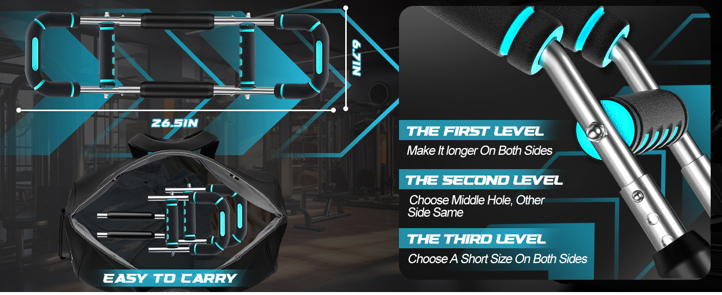 Тренування рук Twister з 6 рівнями (30-50 кг/30-150 lbs), портативний тренажер для грудних м'язів зі знімним дизайном - тренажер для грудей чоловіків для дому, офісу та подорожей, червоний 30-100 lbs, 4Spring (синій 40-100 lbs)