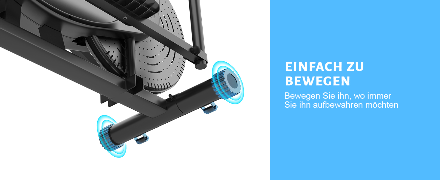 Еліптичний тренажер 2 в 1 з функцією степпера для дому, чорний. З LCD-монітором та регулюванням опору.
