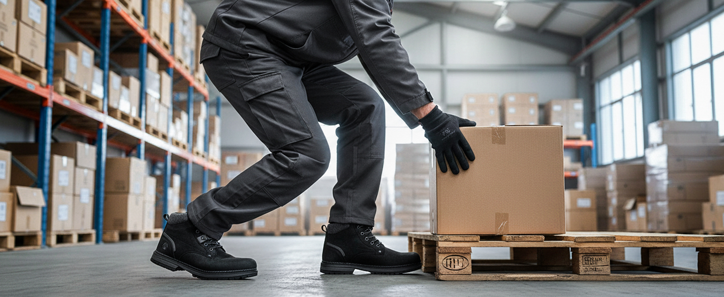 Чоловічі зимові черевики CC-Los: теплі, зручні, антиковзаючі, розмір 40-48 EU (44 EU широкі, сірі)