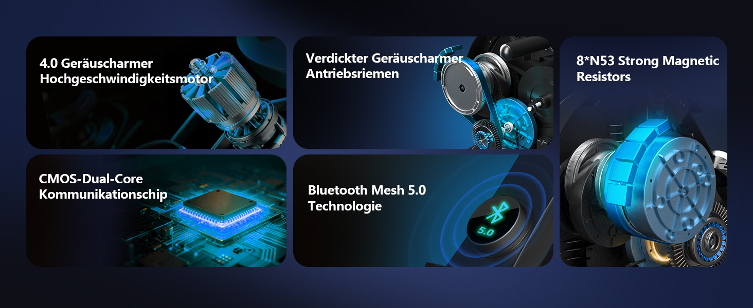 Гребний тренажер DMASUN для дому, [Нова модель 2026] з магнітною системою, покращені рейки подвійного ходу, тиха робота, 16/32 рівні опору, LCD-дисплей, до 160 кг, чорний