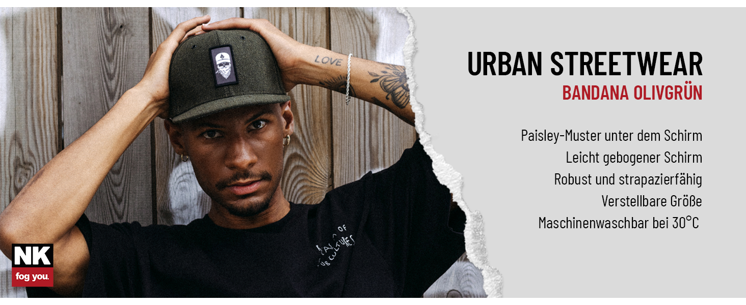 Кепка-снэпбек Nebelkind унісекс з принтом бандана, регульована бейсболка в стилі стрітвір з прямим козирком, оливковий колір