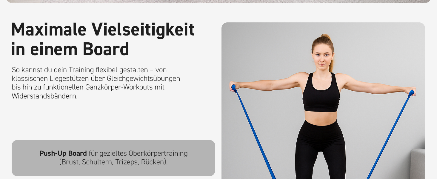 MSPORTS Push-Up Board Holz Premium: Дошка для віджимань з роликом – багатофункціональна дошка для тренування кора, балансу та сили – 15 положень, масивні ручки, антиковзаюча, обладнання для фітнесу для дому