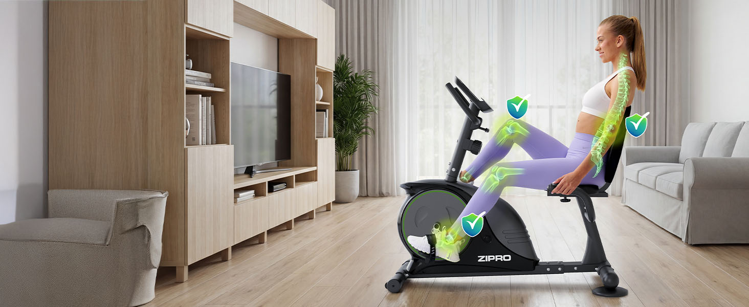 Zipro велотренажер Easy: магнітний ергометр для дому, до 150 кг, без батарейок