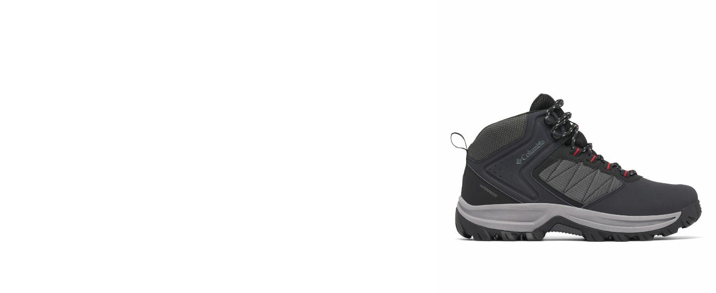 Чоловічі трекінгові черевики Columbia Transverse™ Hike Waterproof, 42 EU, Black Mountain Red