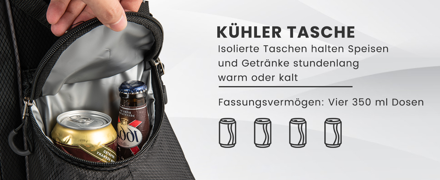 Сумка для гольфу COSTWAY з 6, 8 або 14 відділеннями, сталева, легка, портативна сіра для чоловіків та жінок