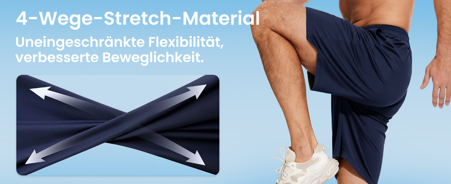 Чоловічі спортивні шорти 5 шт. з кишенями та еластичним поясом, швидковисихаючі, XL, чорний, графітовий, темно-синій, місячний сірий