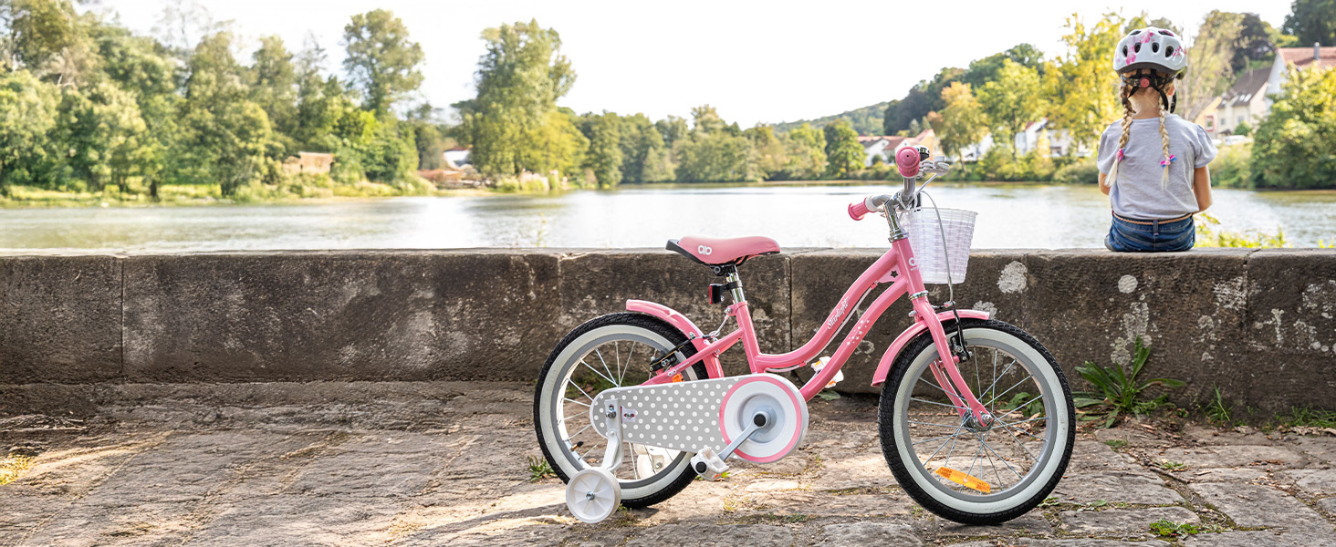 Дитяче велосипед Actionbikes Starlight 12/16/20 дюймів - V-Brake гальма, захистники, для дівчаток та хлопчиків 2-9 років