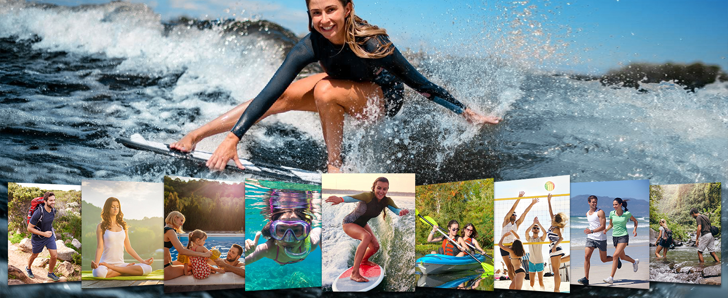 Водні тапки чоловічі та жіночі для плавання та йоги. Швидковисихаючі, дихаючі, зрізні. Розміри 34-45 EU, 40/41 EU. Колір: блакитний