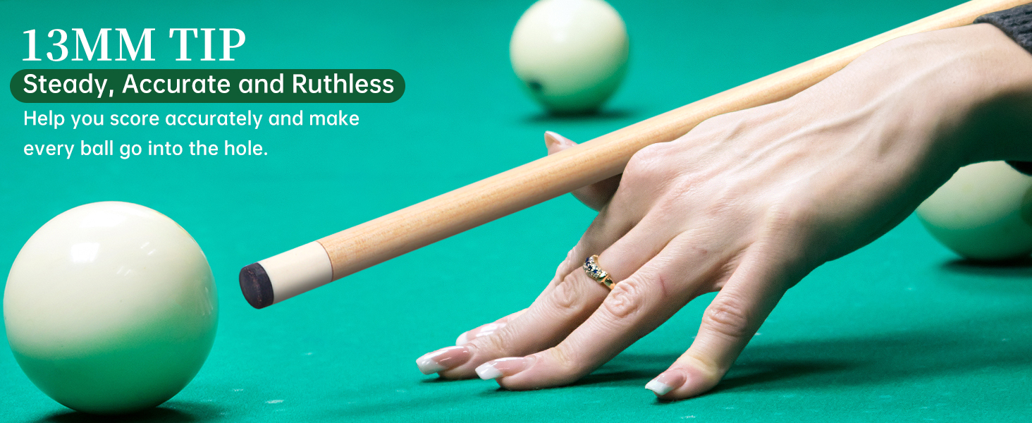 Набір більярдних київ Kmise Pool-Queue-Stick Set – 147 см, канадський клен, професійні, для дорослих, різні кольори, для барів, дому, київ для більярдного столу