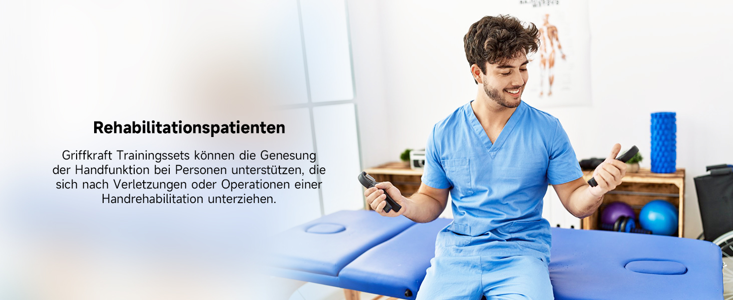 FitBeast Тренажер для рук та пальців, набір 5 шт. - регульований тренажер, тренажер для пальців, підтримка зап'ястя, кільце для тренувань та зняття стресу, чорний