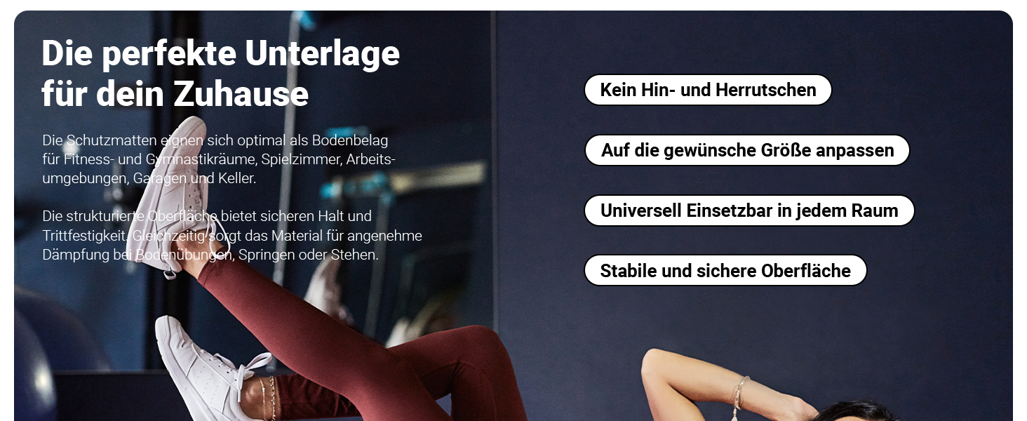 Набір захисних пазл-матів для підлоги MSPORTS Premium (8 шт, 3.2 м²) — протиковзаючий килимок для йоги, фітнесу та тренувань у домашньому залі, дизайн під світле дерево