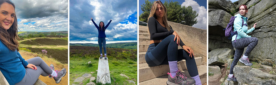 Чоловічі трекінгові півчеревики Riemot для хайкінгу та туризму (чорно-синій, 41 EU)