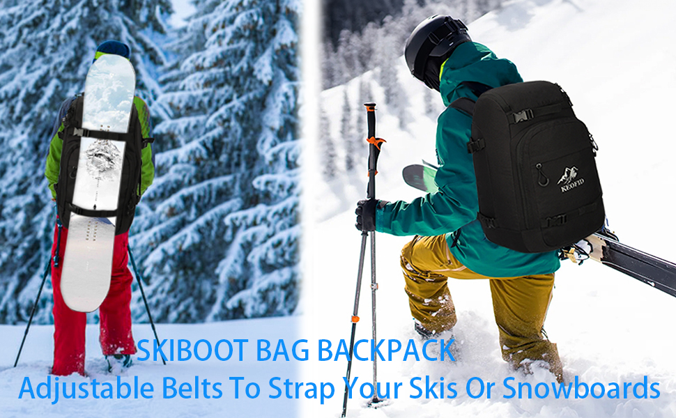 Чохол для лиж KEOFID: універсальний, 50L, для жінок та чоловіків, синій