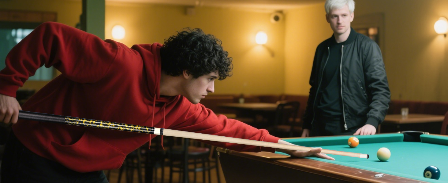 Більярдний кий Horse Billardqueue-Set, канадський клен, 58 дюймів, 18-21 oz, 2 крейди, для дорослих