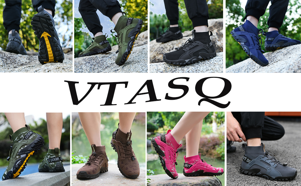 Черевики для хайкінгу VTASQ для чоловіків та жінок. Легкі, дихаючі трекінгові черевики для туризму, спорту та трейлраннінгу. Унісекс, розмір 39 EU, рожеві