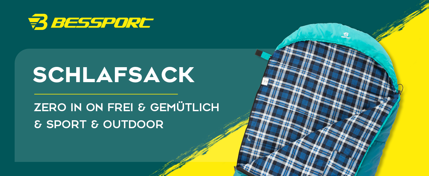 Спальний мішок Bessport фланелевий для кемпінгу 3-4 сезони -10°C-20°C | Зимовий, легкий, водонепроникний та теплий для дорослих та дітей, для подорожей з рюкзаком, кемпінгу, походів та подорожей. Фланелевий, блакитний, зелений (-5℃)