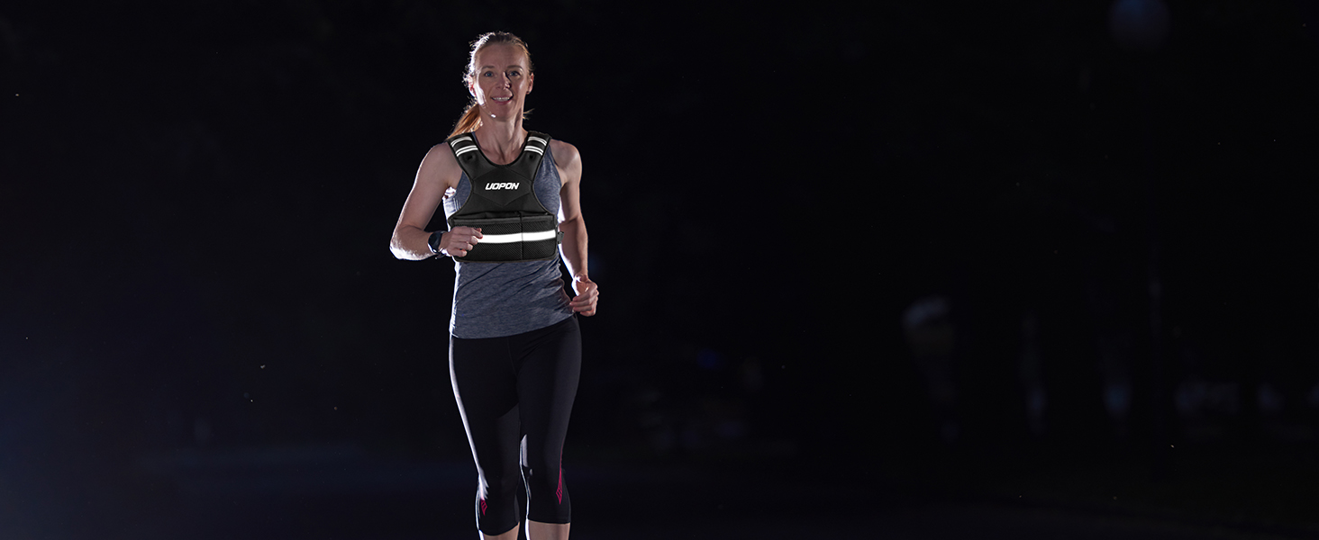 Вага для тренувань з регульованою вагою для жінок, 2.72–5.44 кг, вага з 6 знімними вагами по 0.45 кг, регульований розмір, з кишенями, чорно-сіра