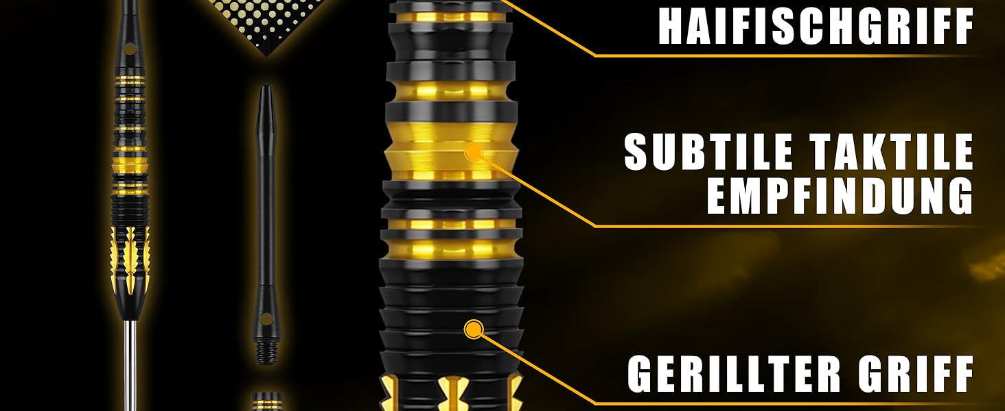 Дарти WIN.MAX Tungsten 90% (24г) з металевим наконечником - 3 шт., професійні сталеві дротики