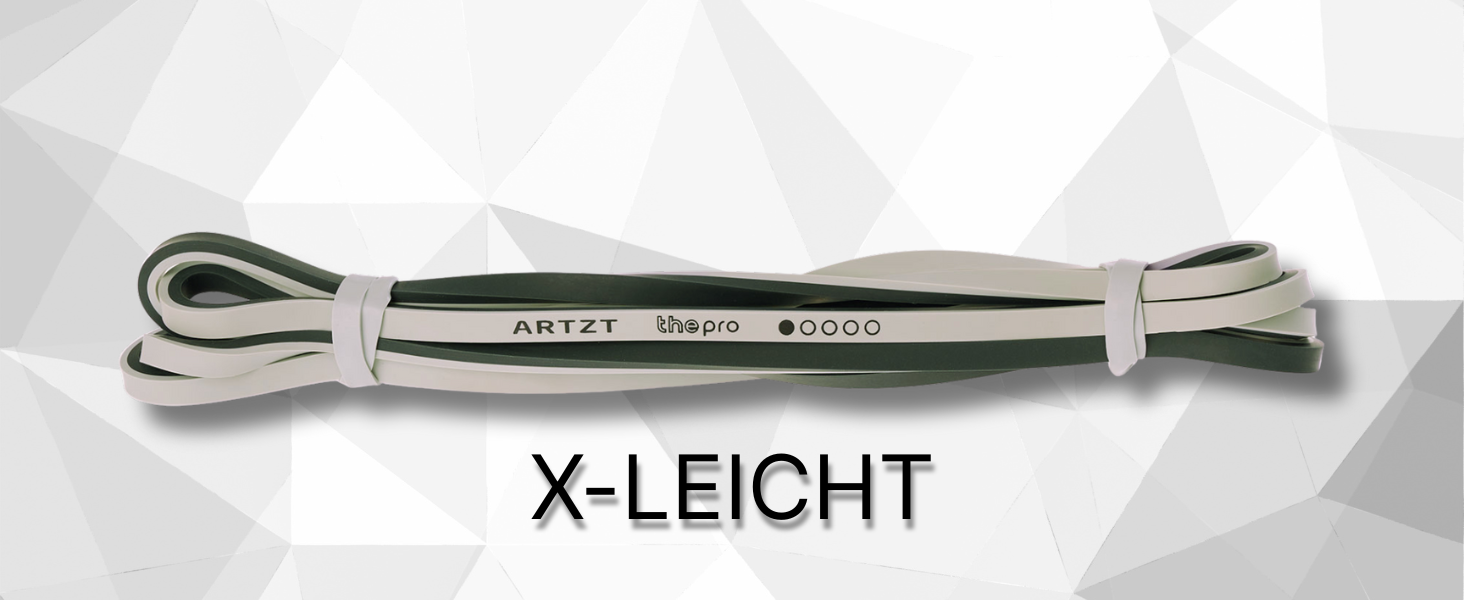 Набір еластичних стрічок для фітнесу ARTZT thepro: 5 рівнів опору, для силових тренувань, розтяжки та реабілітації, Loop Band 208 см