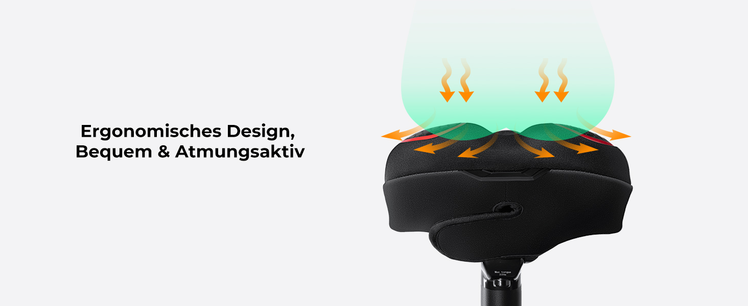 Покриття для велосипедного сидіння YOUNGDO, ергономічний гелевий чохол, м'яке та комфортне, з дощовим захистом, для жінок та чоловіків, червоний, вузький