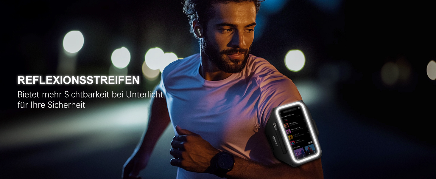 Спортивний браслет EOTW для телефону та AirPods: зручна фіксація на руці, сумісний з iPhone, Galaxy та MP3-плеєрами (5.5'-6.0')