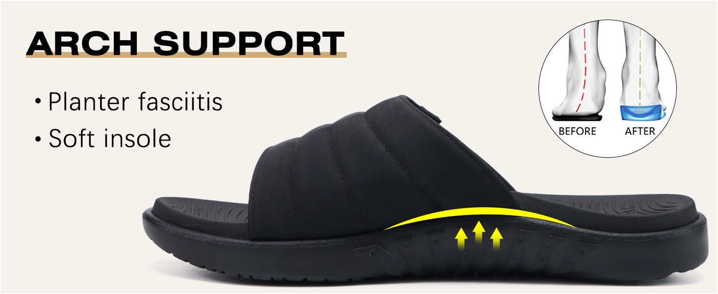 Чоловічі сандалі ONCAI з регульованими ремінцями, відкритим носком, спортивні слайди, пляжні сандалі з м'якою устілкою та підтримкою склепіння стопи, розмір 43.5 EU, хакі