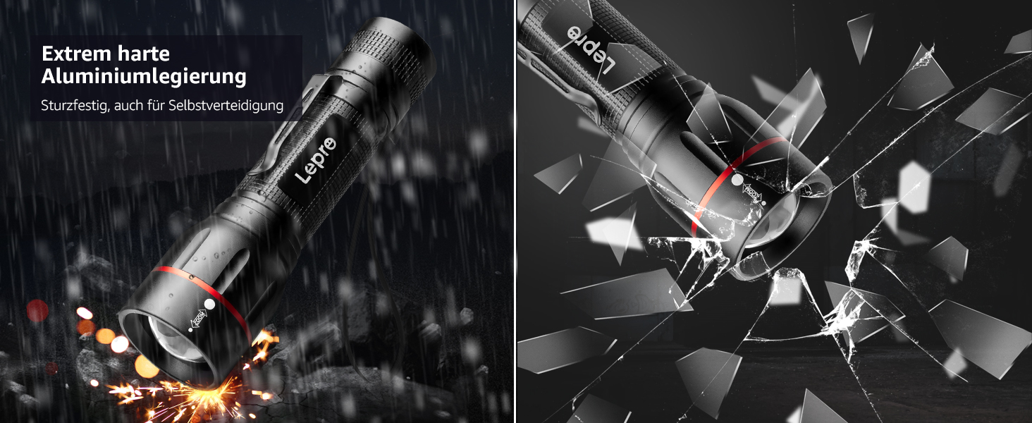 LED ліхтар Lepro LE000 - надзвичайно яскравий, 5 режимів, водонепроникний, для кемпінгу, туризму, риболовлі, подарунок