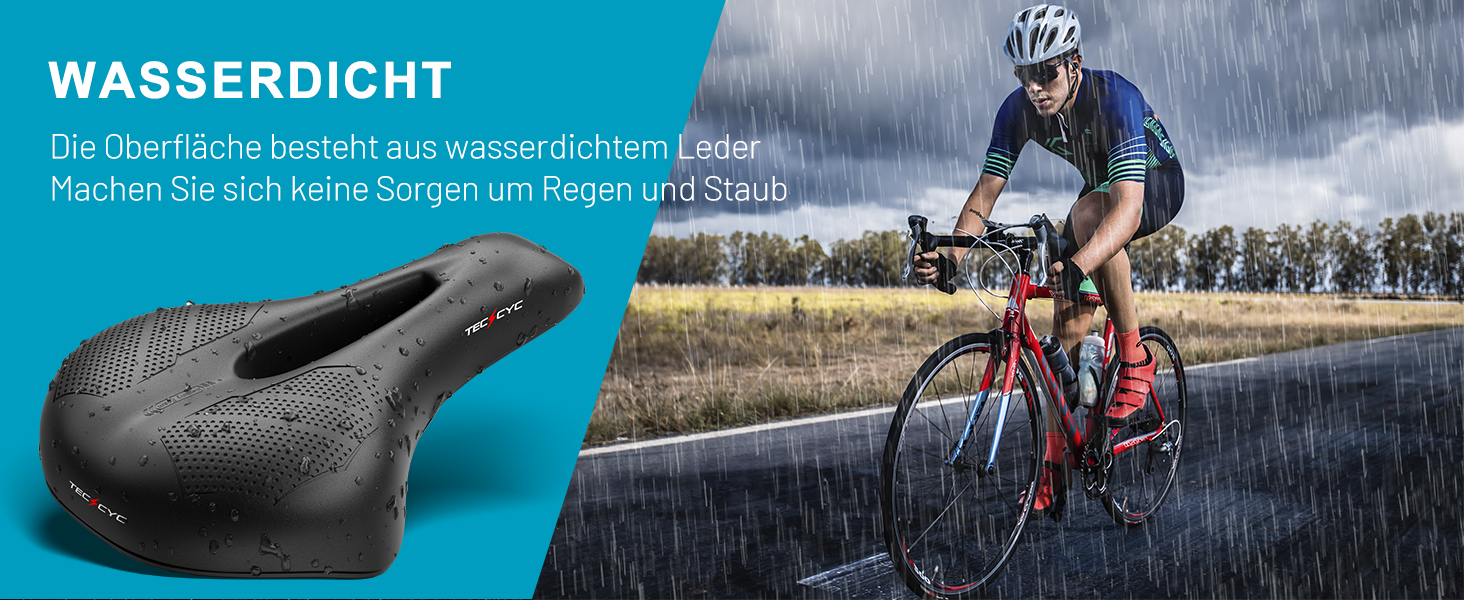 Велосипедне сідло TECHCYC з Memory Foam: комфортне, дихаюче, амортизуюче. Ергономічне сідло з підвіскою для чоловіків та жінок, 3 варіанти виконання, для трекінгу