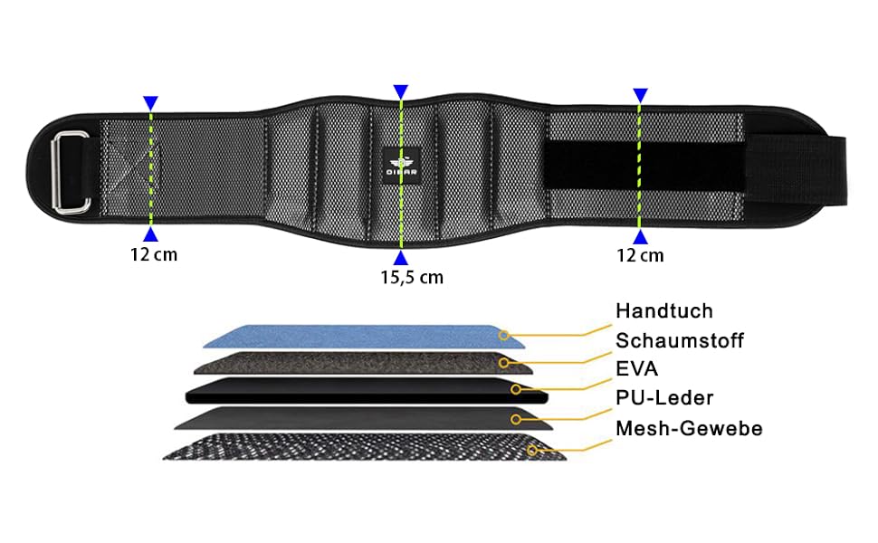 Пояс для важкої атлетики DIBAR для чоловіків та жінок. Пояс для тренажерного залу з важкою атлетикою. Пояс підтримки спини для фітнесу, пояс для тренажерного залу, підвищує інтенсивність, безпеку та комфорт під час силових тренувань