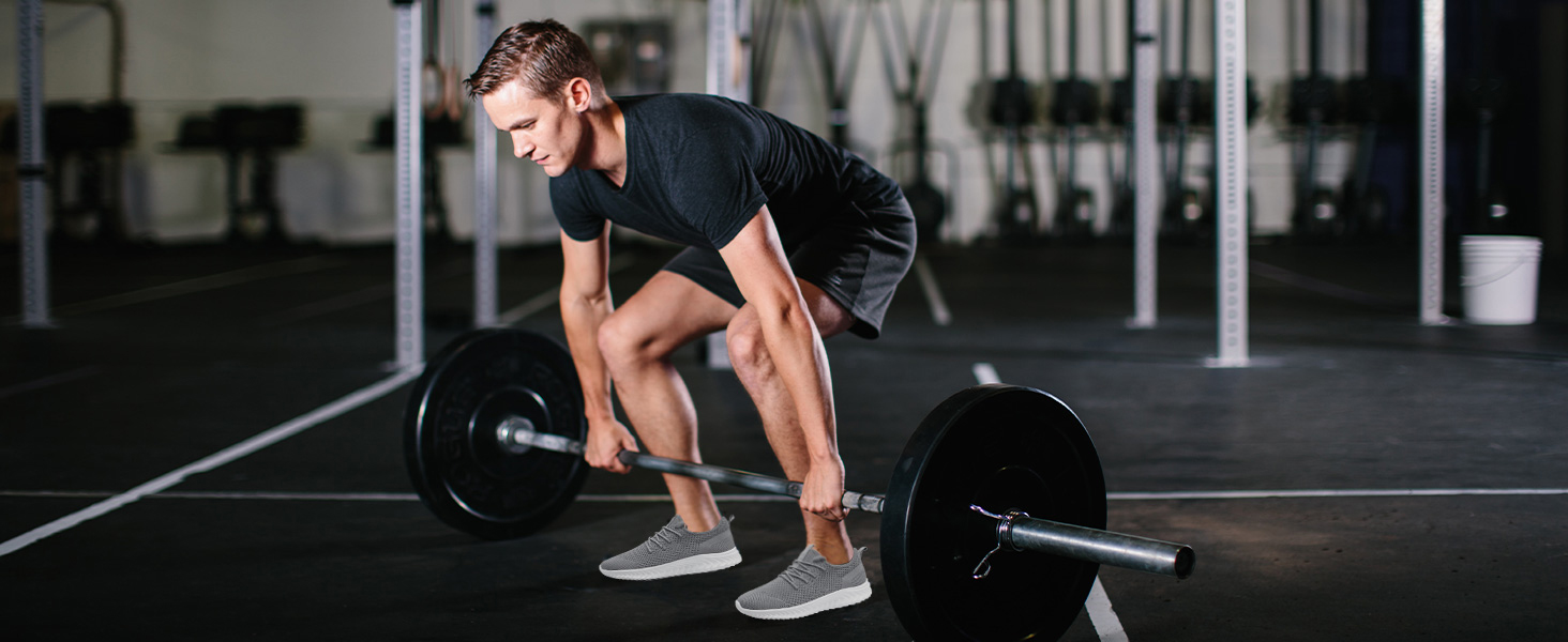 Чоловічі кросівки для бігу QIJGS: стильні та зручні для занять спортом та повсякденного носіння. Розмір 44 EU, колір чорний