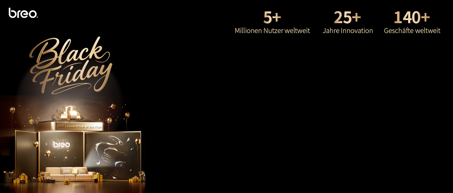 Електричний масажер для ніг Breo з підігрівом, Shiatsu, розминання та компресія, до 46 розміру взуття