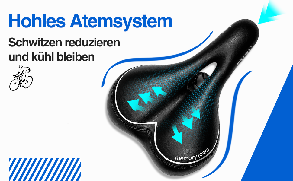 Преміум велосипедний сідло для чоловіків та жінок, водонепроникне, з гелевим наповнювачем, зручне, ергономічне, дихаюче, амортизуюче, для трекінгу, міста, MTB, e-bike