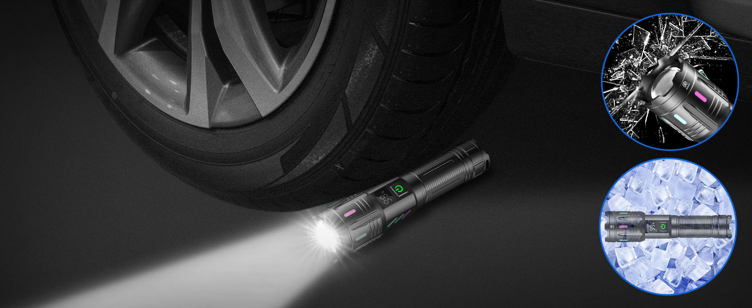 Ліхтар LED Jayxinli 1 000 000 люмен, надпотужний, водонепроникний IPX7, 5 режимів, Zoom, 5000 mAh, 50 Вт, для кемпінгу та активного відпочинку