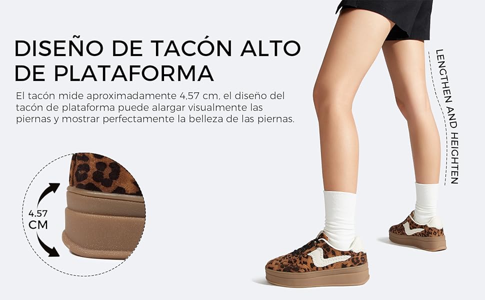 Жіночі кросівки на платформі LUCKY STEP – модні масивні кросівки, зручні шнурівки для повсякденного носіння та прогулянок з прошитими деталями, чорно-білі (червоно-сині, 36 EU)