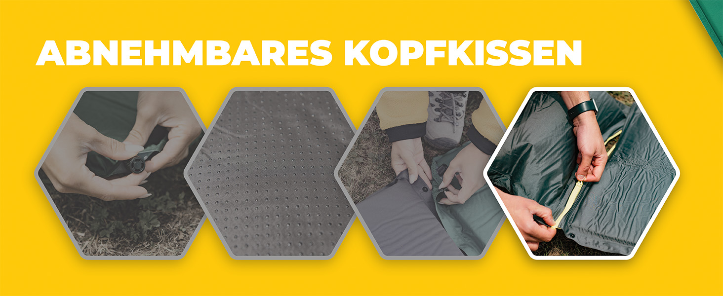 Isomatte самонадувна The Future Air Bender Comfort, 5 см, сіра, для кемпінгу та відпочинку на природі