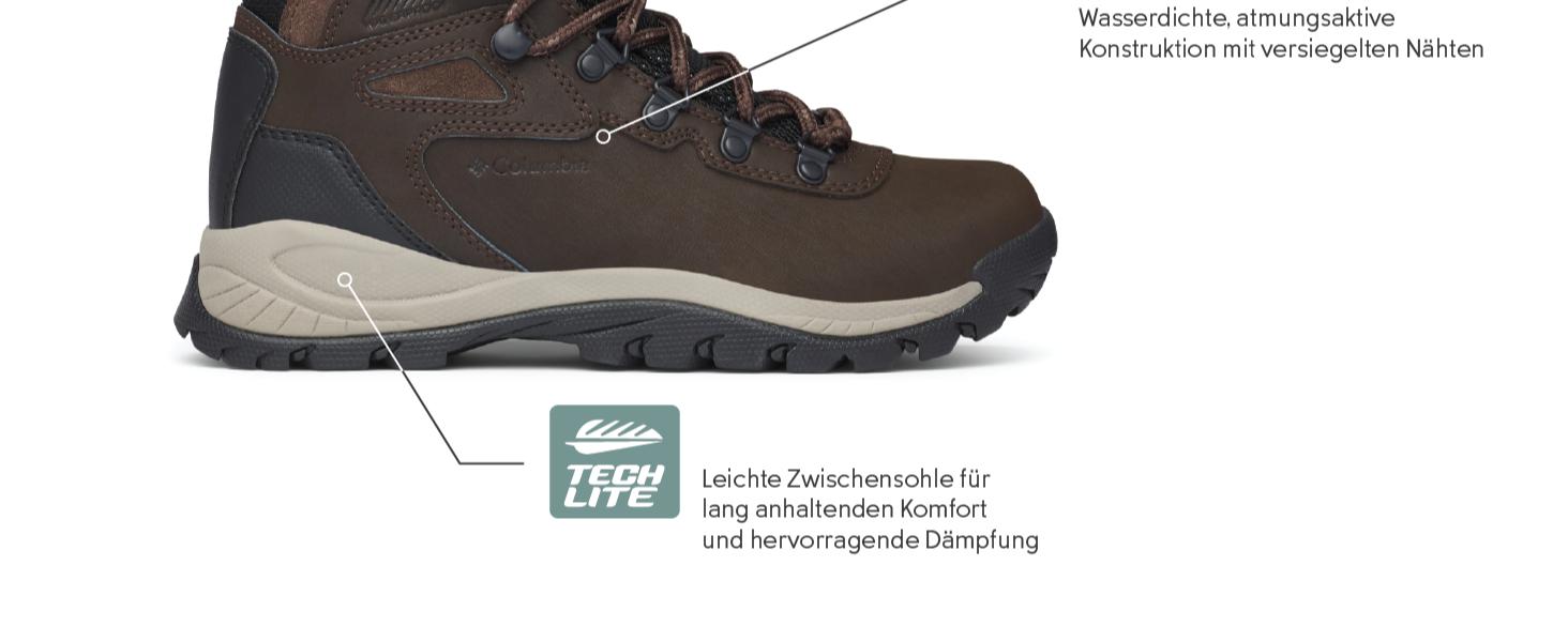 Черевики туристичні жіночі Columbia Newton Ridge Plus, чорний (Black x Chalk), 38 EU