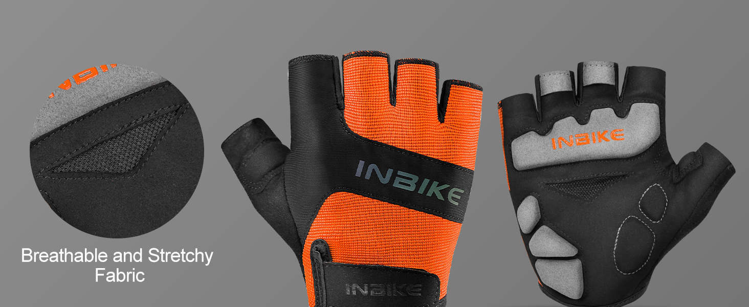 Велосипедні рукавички INBIKE, напівпальцеві, для чоловіків та жінок, з підкладкою Eva, комфортні, дихаючі, літні, для велосипеда, MTB, чорні, XXL