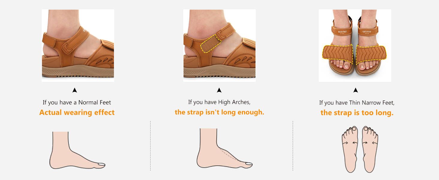 Жіночі сандалі Oncai Wander з ортопедичною устілкою та підтримкою склепіння стопи, чорні, розмір 36-43