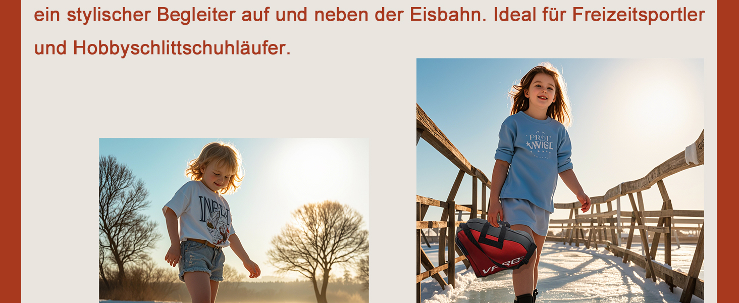 Сумка для ковзанів VPRO: для ковзанярства на льоду та роликів, з ремінцем та блискавкою, для дітей та дорослих