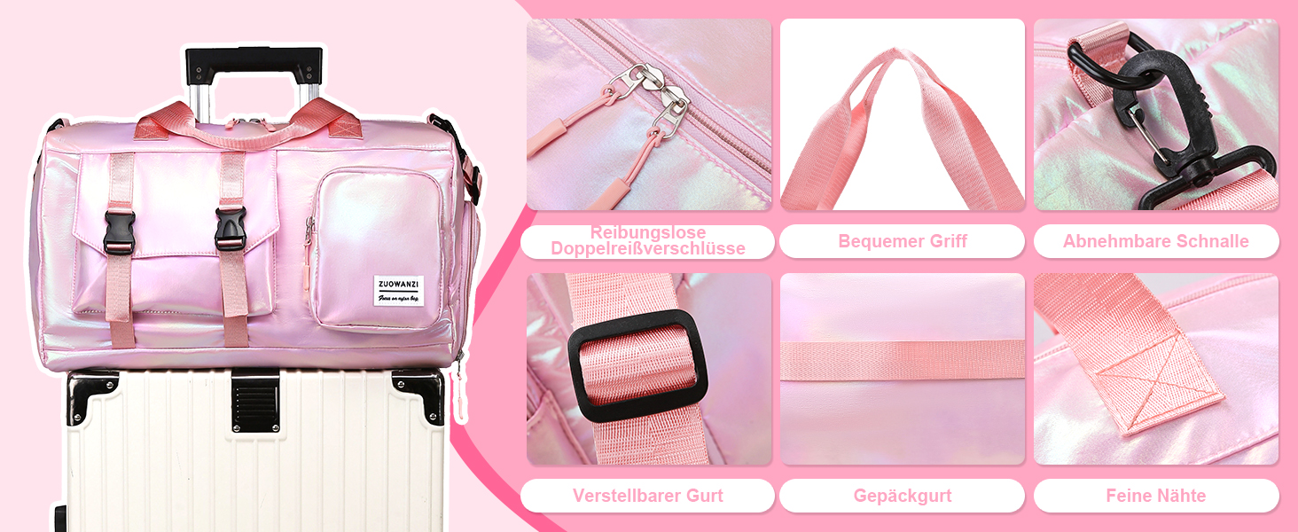 Спортивна сумка Tokeya для жінок: водонепроникна сумка для плавання, гімнастика, спортзал, подорожі (бежева)