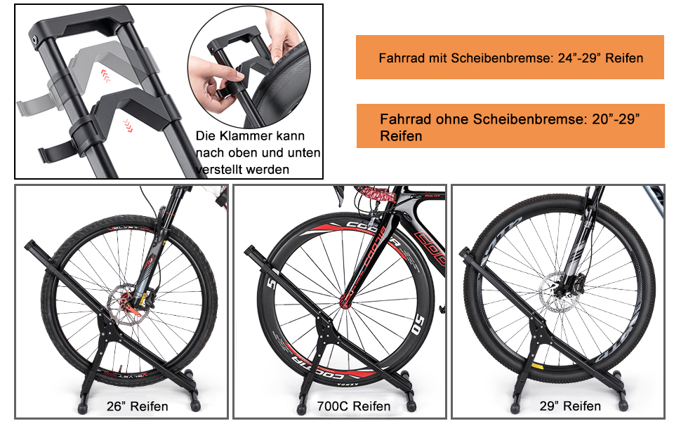 Підставка для велосипеда CXWXC для 20''-29'' та 730C MTB, шосейних велосипедів. Складана підставка для зберігання в приміщенні, гаражі, на вулиці