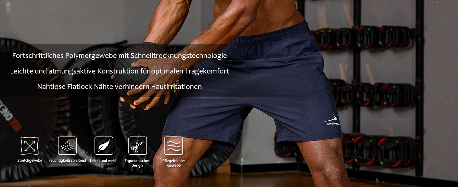 Шорти спортивні чоловічі з кишенею на блискавці – бавовна, дихаюча тканина, ідеальні для прогулянок, фітнесу та активного відпочинку (Л)