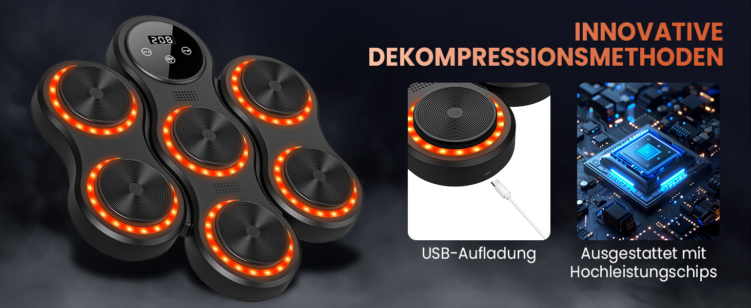 IERAKOR Музичний бокс-машина з LED, Bluetooth, 9 режимів швидкості, з рукавичками, інтелектуальна електронна боксерська машина для дорослих та дітей