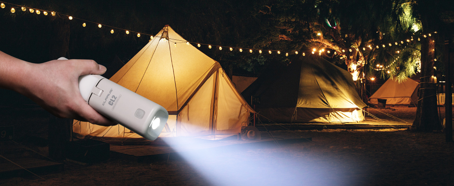 KLARUS CL2 Багатофункціональний кемпінговий ліхтар, 10000 mAh, 750 люмен, 8 режимів, IPX5, для кемпінгу, риболовлі, туризму