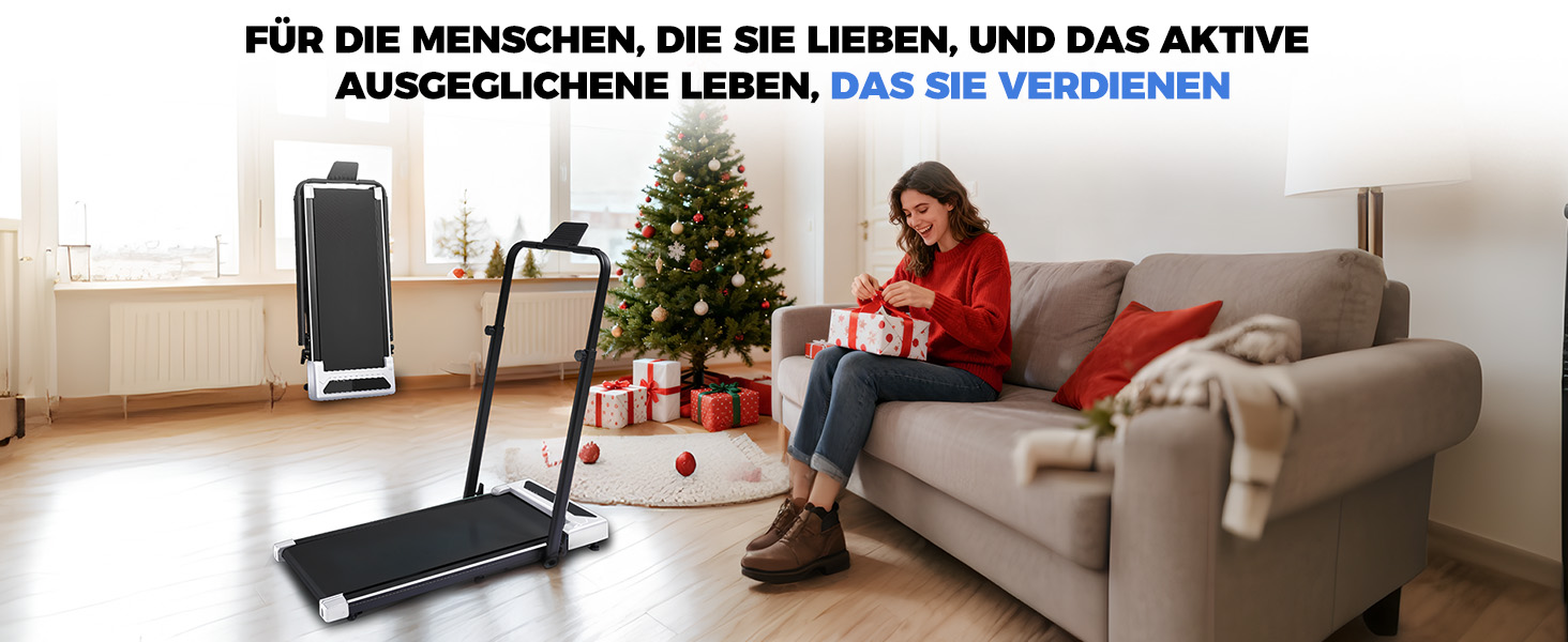 GTPLAYER Ходунка для дому, біговий килимок складаний з LED-дисплеєм та пультом, регульовані підлокітники, двигун 2.5 PS, фітнес, тренування, домашній фітнес, зелений (білий)