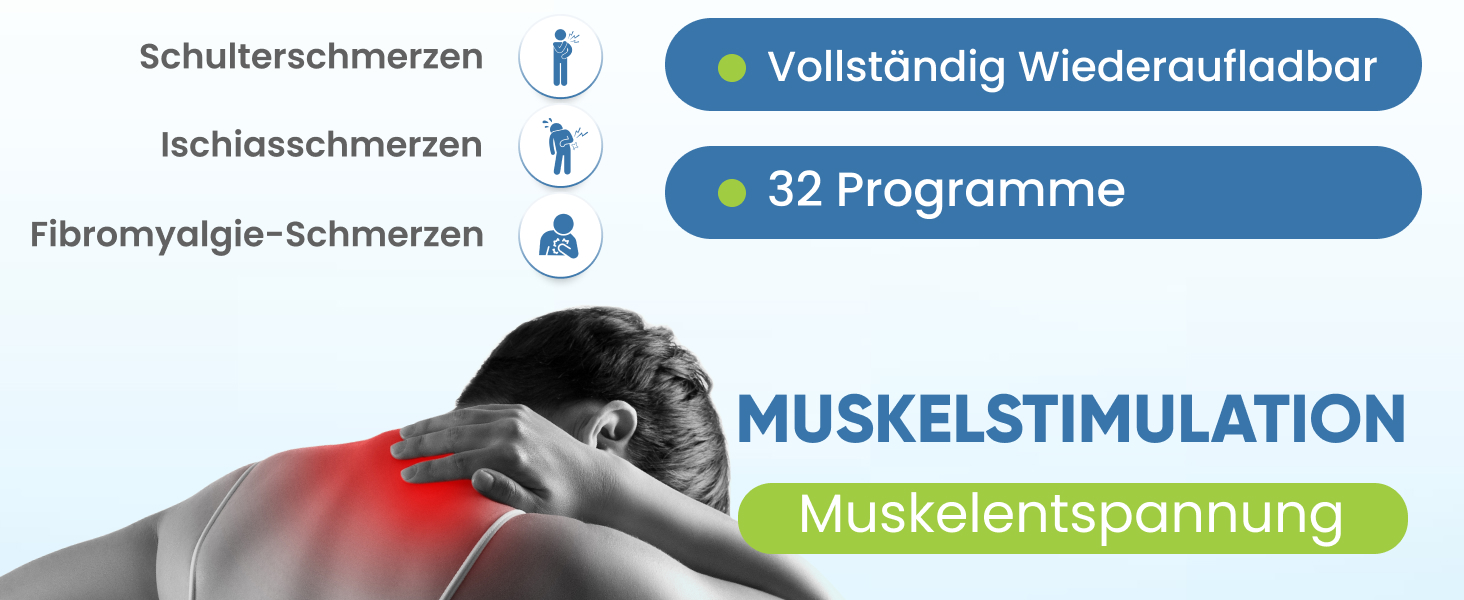 Premier Plus TENS & EMS комбінований пристрій: 8 ручних та 24 фіксовані програми для тренування м'язів, нервової та больової терапії