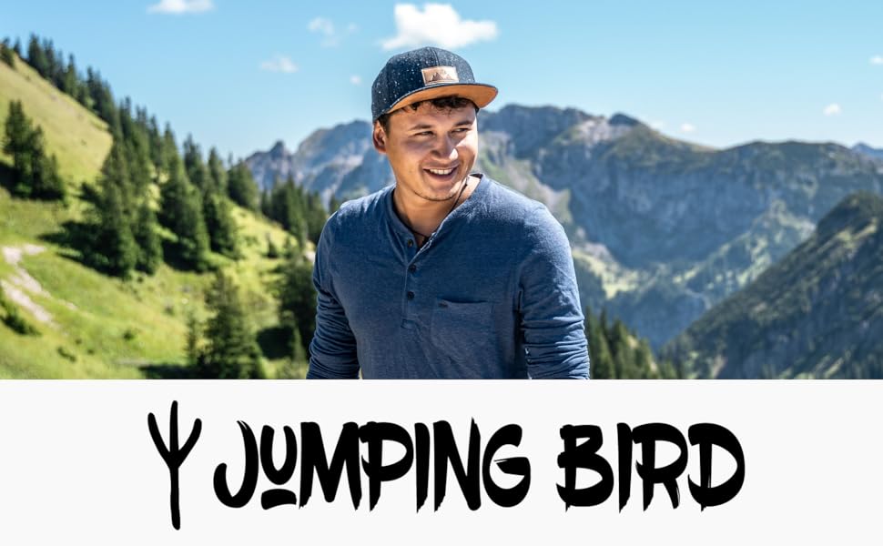 Унісекс кепка-снепбек Jumping Bird темно-сіра, вовняна бейсболка з регульованим розміром для активного відпочинку