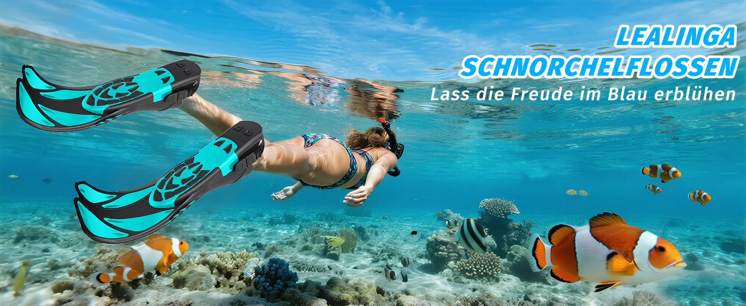 Ласти для плавання Schnorchelflossen регульовані, дорослі, компактні (S/M, темно-зелені) для дайвінгу, снорклінгу та тренувань з сіткою